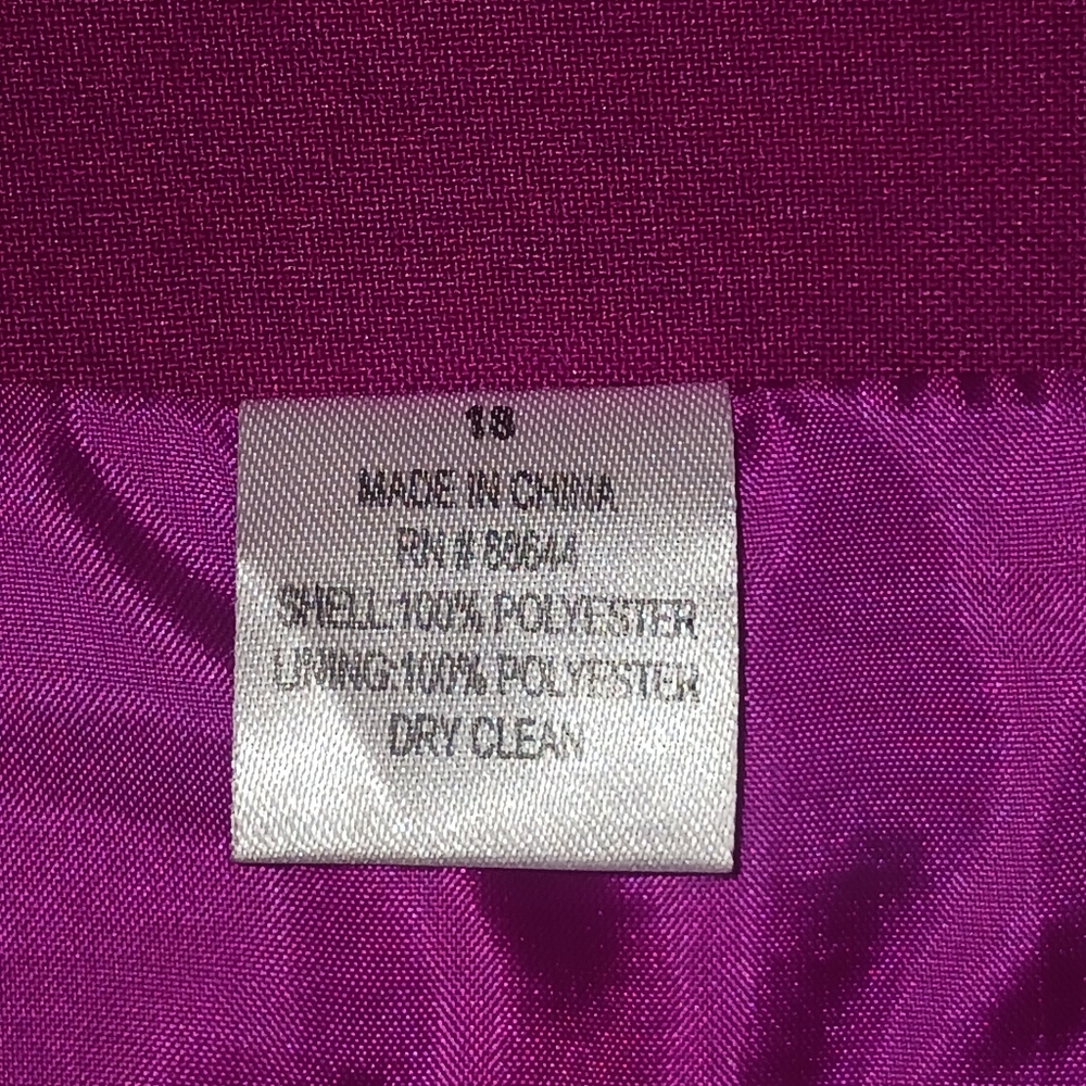EMILY 2 Piece Long Sleeve Button Skirt Suit Women's Sz 18 - Picture 11 of 16